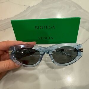 Bottega Veneta Light Blue Cat-Eye Sunglasses